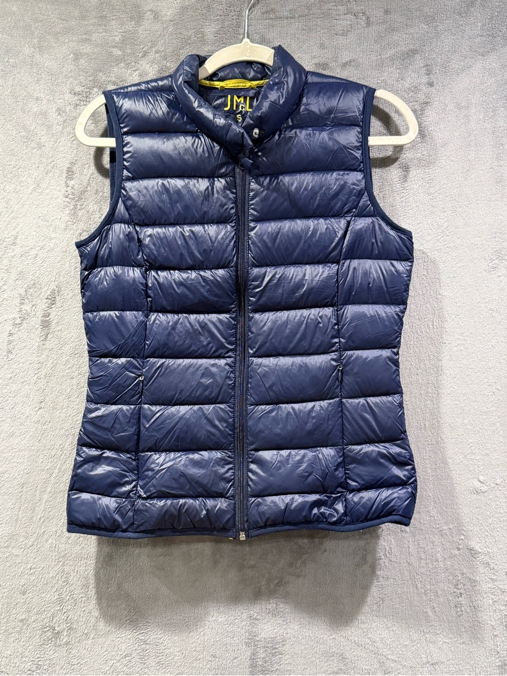 J McLaughlin Tahoe Puffer Vest Size S Goose Down Packable Lightweight Outdoor
